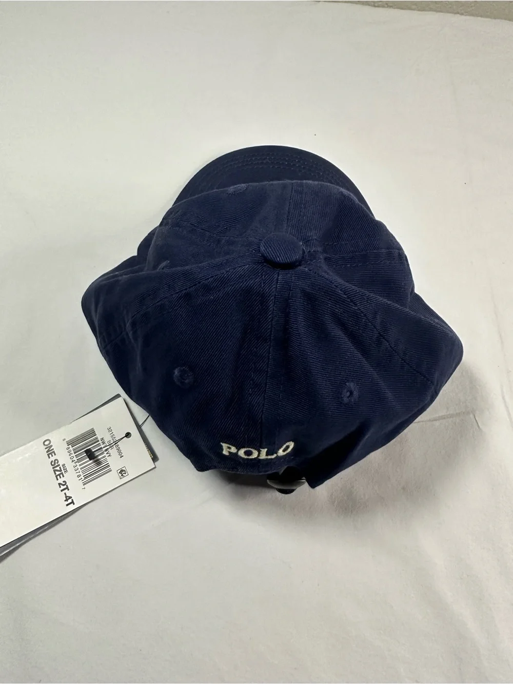 NWT Polo by Ralph Lauren Navy Classic Pony Baseball Cap Boys Sz One Size  2T/4T